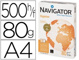 500h papel fotocopiadora Navigator Organizer A4 80g/m² con 2 taladros